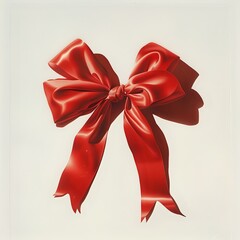 Holiday Red Bow for Promotional Materials