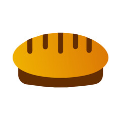 Bagel bread icon vector graphics element silhouette sign symbol illustration on a Transparent Background