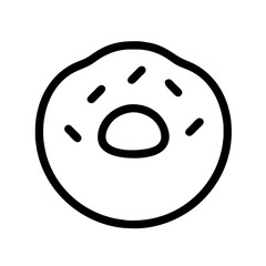 Fototapeta premium Bagel bread icon vector graphics element silhouette sign symbol illustration on a Transparent Background