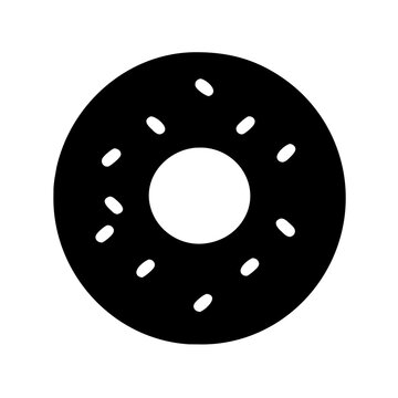 recommend clip art: Bagel bread icon vector graphics element silhouette sign symbol illustration on a Transparent Background