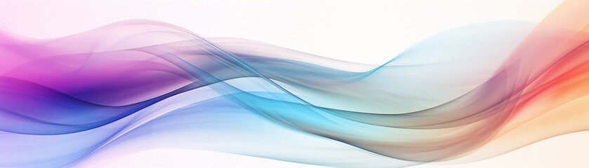 Blue Wave Abstract: Light, flowing lines in a futuristic design
