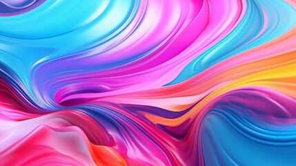 Waves of Light: Abstract Pink and Blue Texture Wallpaper with Soft Flowing Lines