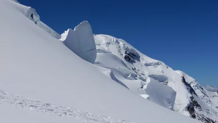 Fotobehang Monte Rosa Gletscher Liskamm 4532m © Bernd Pucher
