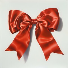 Red Bow Signifying Festive Occasions and Celebrations