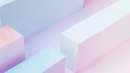 Obraz premium pink, soft lilac, and baby blue geometric background