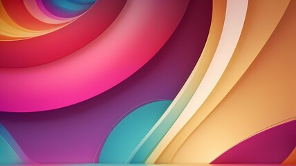 Colorful abstract background with gradient wave design in shades of purple, orange and blue, yellow