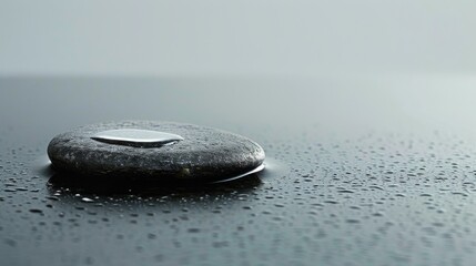 Rock With Water Droplet
