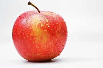 red apple isolated on white