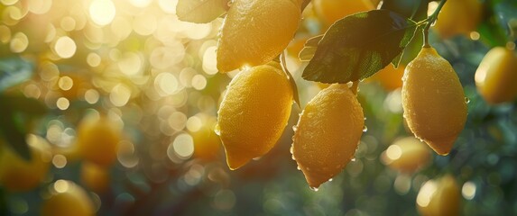 Lemons Hanging From a Tree