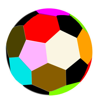Illustrazione di un pallone da calcio