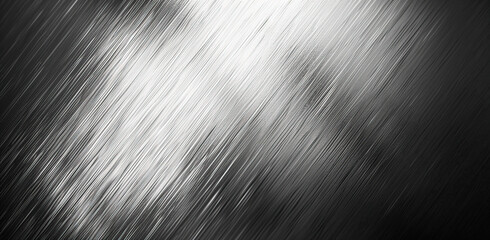 Stainless steel surface with visible scratches and irregularities, detailed monochrome texture - obrazy, fototapety, plakaty