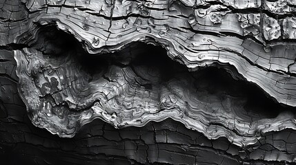 The intricate texture of a tree bark, each groove and knot telling a silent story of resilience and...
