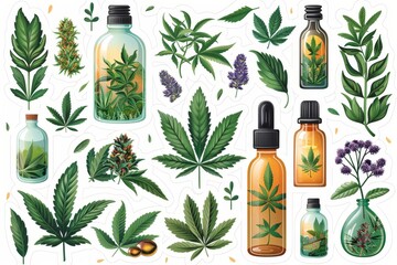 Exploring the Intersection of CBD Oil and Aromatherapy: Integrative Medicine Practices with Hemp Oil and Traditional Remedies - obrazy, fototapety, plakaty