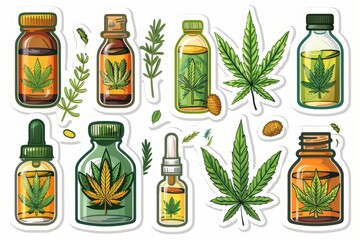 Comprehensive Guide to CBD and Hashish Oils: Understanding Their Role in Chronic Condition Management and Environmental Impact - obrazy, fototapety, plakaty