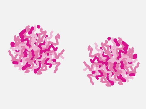 Set of multicolored pom-poms vector.