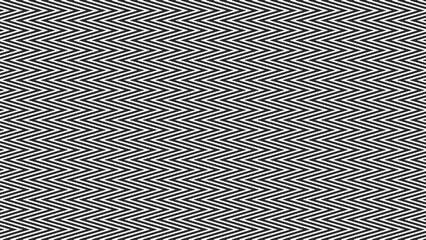 Black and white zig zag pattern background for fabric style or texture element