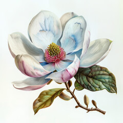 Flower Illustration on a White Background