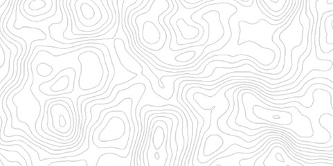 Black and white geometric lines seamless Topographic map, White wave paper curved reliefs abstract geometric topography, Abstract topographic contours map background geography scheme.