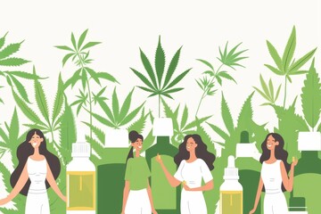 Exploring the Impact of Cannabis Strains and CBD Oil in Preventive Medicine: Reviewing Pharmacotherapy Strategies, Clinical Trials, and Regulatory Compliance in Botanical Extracts - obrazy, fototapety, plakaty