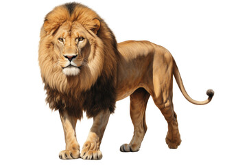 Majestic Lion Sitting Transparent Background