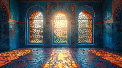 Ramadan Kareem background. Mosque window - 790340743
