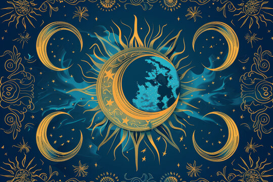 Celestial Navigation and Mythology Illustration