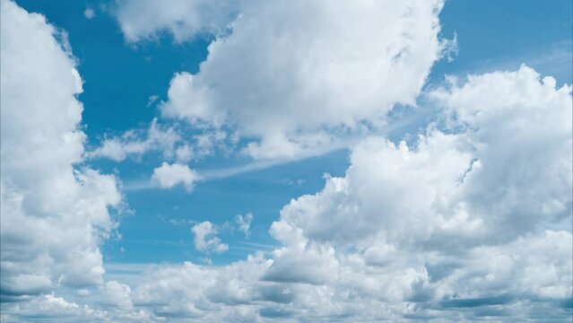 Sky and clouds, timelapse stock footage video 4k