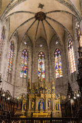 Chœur de la Cathédrale Sainte-Marie de Saint-Bertrand-de-Comminges depuis les stalles