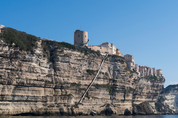 Staircase of the King of Aragon, Bonifacio, Corsica, France 