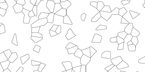 Abstract white crystalized broken glass background .black stained glass window art pattern vector illustration. broken stained glass black lines geometric pattern .