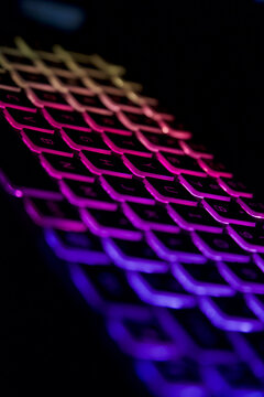 gaming keyboard rgb light dark led 
