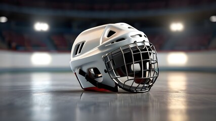 Fototapeta premium hockey helmet