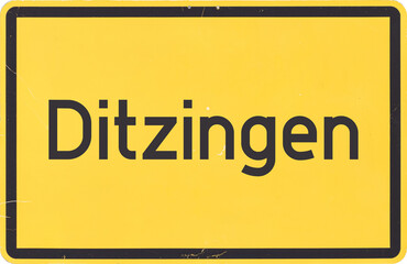Ortsschild Ditzingen