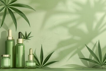 Organic Smole Weed Cultivation: Legal Tetrahydrocannabinol in Environmental Cannabis Oil, CBC Liquid Narcotic Blends. - obrazy, fototapety, plakaty