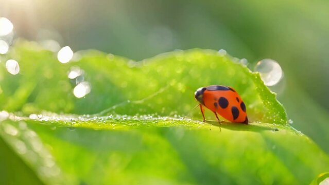 ladybug on grass
