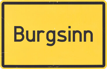 Ortsschild Burgsinn