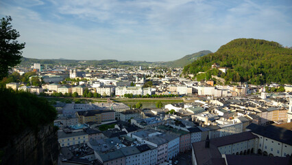 Mönchsberg Blick auf die Altstadt von Salzburg