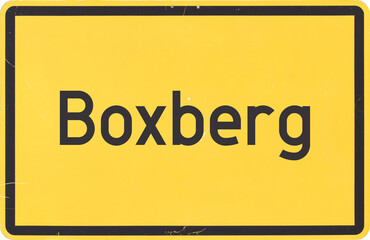 Ortsschild Boxberg