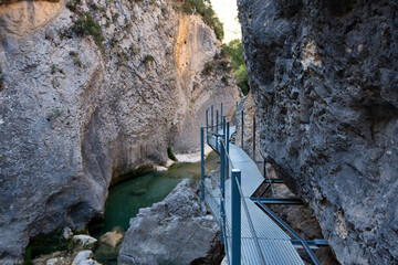 Hiking in Alquézar Footbridges - Natural tourism Huesca Spain