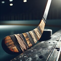 ice hockey stick - obrazy, fototapety, plakaty
