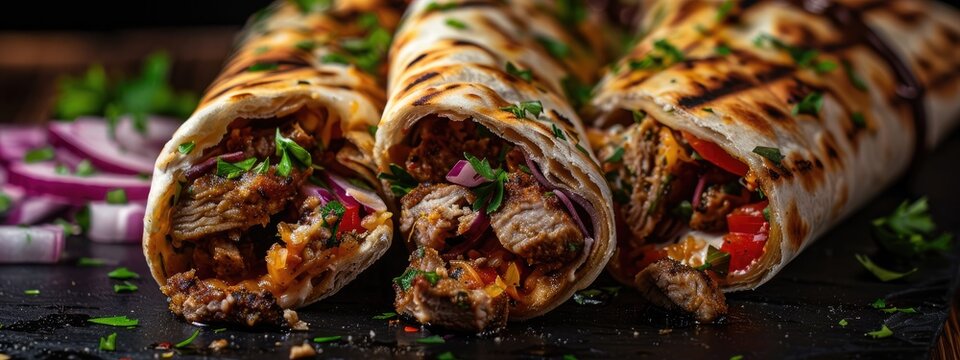 Shawarma Delight, Savory Middle Eastern Cuisine