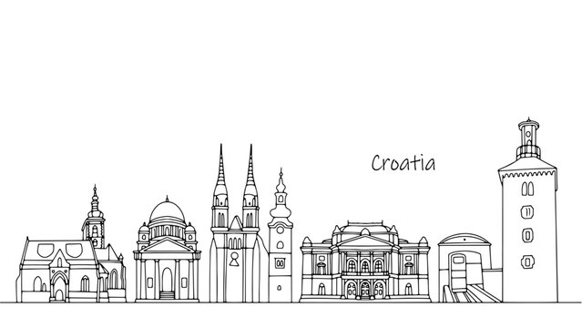 Cityscape of Croatia