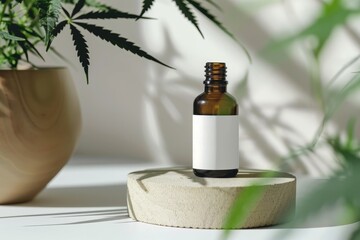 Textile and Lotion Integration in Medical Hemp: Exploring Cannabis Sativa and Weed Plant Uses in Consumer Health Products - obrazy, fototapety, plakaty