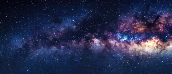 Obraz premium Colorful star nebula and galaxy in space