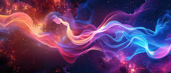 Vibrant cosmic waves in an abstract universe