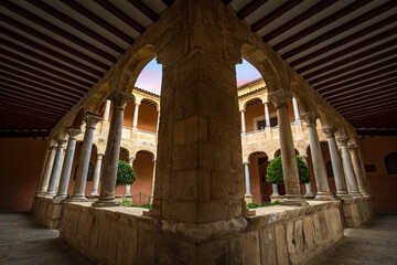 Cloister of the Orihuela Cathedral, Alicante, Valencian Community, Spain, from one of its corners