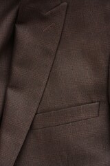 Brown fabric texture of the jacket