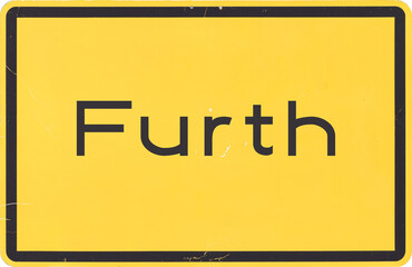 Ortsschild Furth - obrazy, fototapety, plakaty