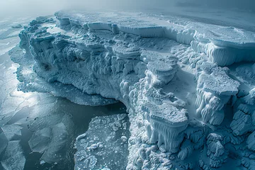 Foto op Plexiglas Thawing frontier: melting ice caps and glaciers © João Macedo