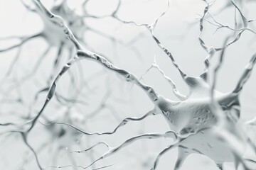 neurons on a white background